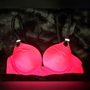 Victoria Secret Push Up Hot Pink Bra Size 32B